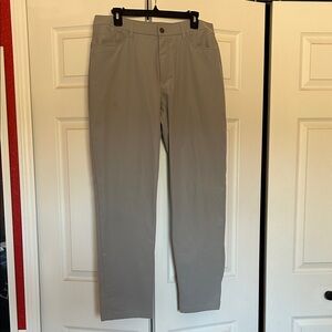 Men’s Lululemon Athletica ABC Classic Fit 5 Pocket Pant Silver Drop 32” Length